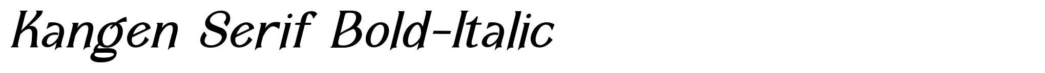 Kangen Serif Bold-Italic image
